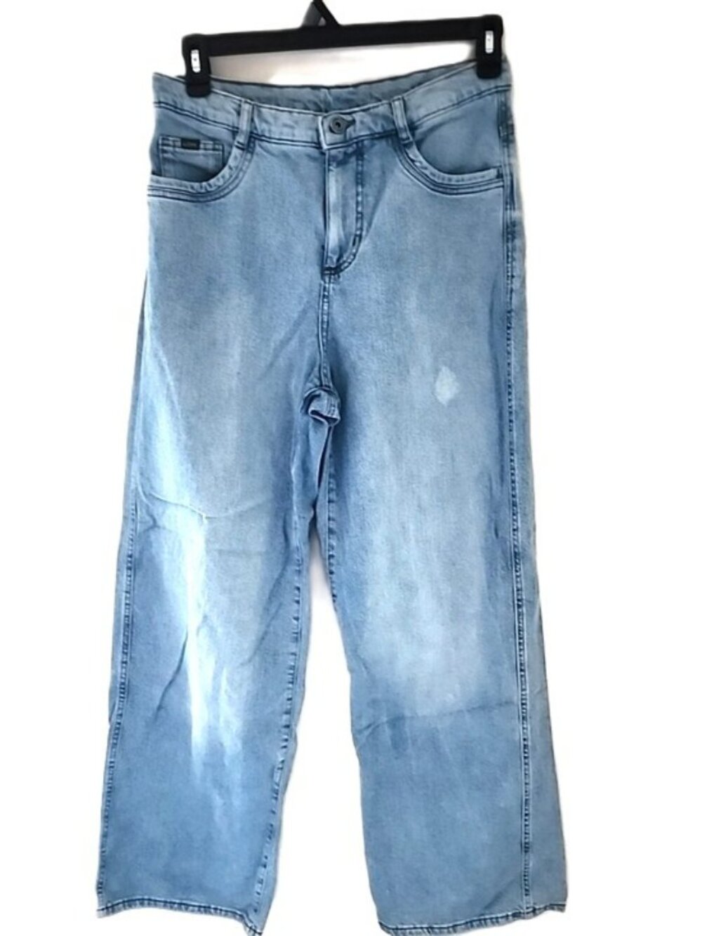 Kuhl Womens Kontour Rigid Wide Leg High Rise Jeans Rain Wash Size 12